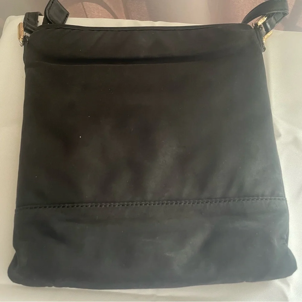 Tory Burch Black Nylon Crossbody Bag Purse Handbag